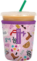 Sok It JavaSok Iced Coffee & Cold Soda Insulated Neoprene Cup Sleeve (On Tour, Small: 16-20oz)