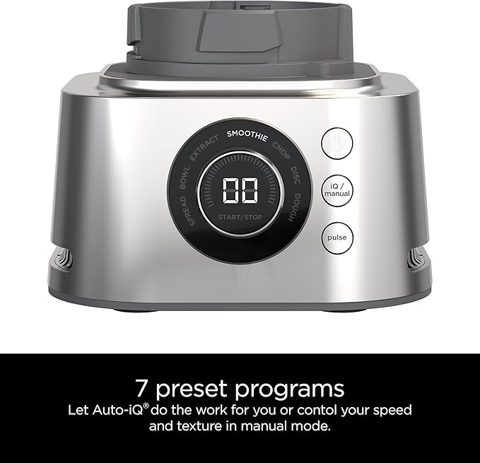 Ninja Blender & Food Processor Combo, Foodi Power Blender System for Smoothies, Bowls, Spreads & Shakes, 6 Functions, 72-oz Pitcher, To-Go Cups, Silver, SS401