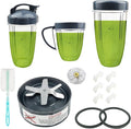 14 PCS Blender Extractor Blade and Cups for NutriBullet 600w and 900w Series, Replacement Parts Gasket Shock Pad and Gear(1 Blade, 3 Cups,1 Lids)