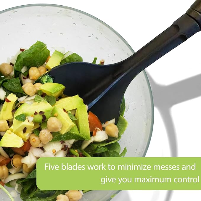 QPQ Good Grips Scoop And Avocado Masher Tool, Guacamole Masher- Slicing & Smashing, Ergonomic Non-Slip Handle, Perfect for Guacamole, Soft Fruits & Vegetables (Black)（Gift 3-in-1 Avocado Slicer）