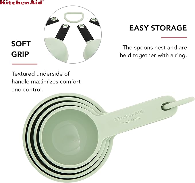 KitchenAid Universal Measuring Cup Set, 4-Piece, Pistachio