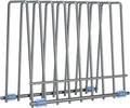 IDEATECH Reusable Silicone Bags Rack, Drying Rack for Storage Bags, Stainless Stand for Reusable Freezer Bags, File Organizer Desktop Storage Book Shelf (Grey)