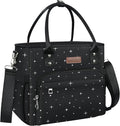 MIYCOO Lunch Bag Lunch Box Women - Leakproof Insulated Lunch Cooler Bag for Women - Large Lunch Tote Bags Adults, Black Starry Sky