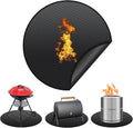 36'' Fire Pit Mat for Solo Stove Bonfire, Double Sided Fireproof Grill Under Mat, Protective Mat for Deck Patio for Solo Stove Accessories, Easy to Clean, Reusable