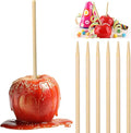 400 pcs Candy Apple Skewer Sticks, PEOUWNES 5mm 5.5 inch Caramel Apple Sticks, Corn Dog Sticks, Rock Candy Stick, Bamboo Skewers for Corn Cob Kabob, Lollipop, Grill