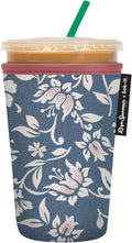 Sok It JavaSok Iced Coffee & Cold Soda Insulated Neoprene Cup Sleeve (Reyn Spooner Kia Orana, Medium: 22-28oz)