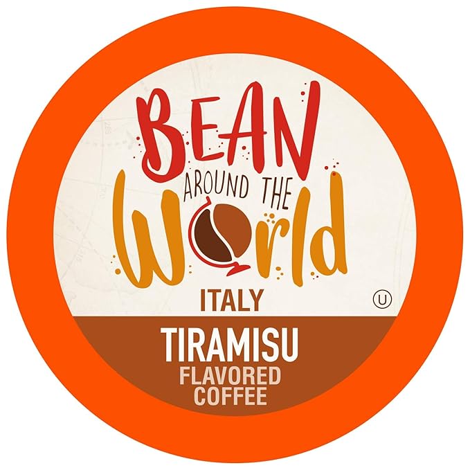 BEAN AROUND THE WORLD Flavored Coffee Compatible With 2.0 Keurig K Cup Brewers, Variety Pack, 40 Count