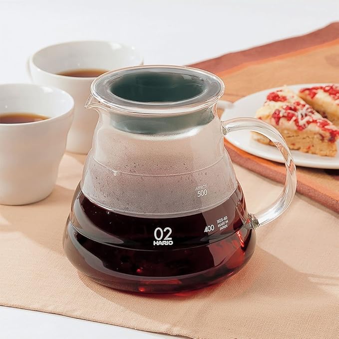 Hario V60 "Clear" Glass Range Server, 600ml