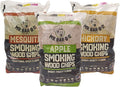 Wood Smoker Chips Bundle of 3 Flavors - Apple, Mesquite & Hickory Wood Chips by Mr. Bar-B-Q, Can be Used on Gas & Charcoal Grill, Variety of Flavors for Smokers, Grilling, BBQ, Camping(3 x 1.8 Lb Bag)