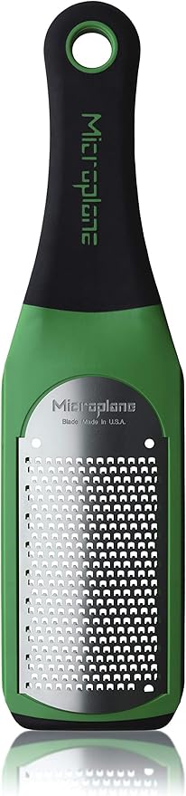 Microplane Artisan Series Parmesan Cheese Grater and Zester (Fine, Green)