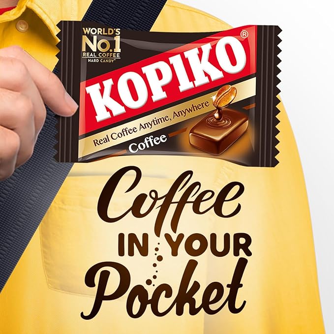 Kopiko Coffee Candy – Bold-Tasty Hard Candy from Indonesia with Real Coffee Extract – A Satisfying Boost for On-the-Go Energy (3-Pack 28.2oz Each)