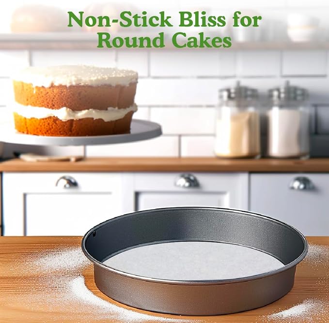 Regency Wraps Parchment Paper Circles For Round Cake Pans, Greaseproof Liners for Non-Stick Baking, 9" (Pack of 50), White