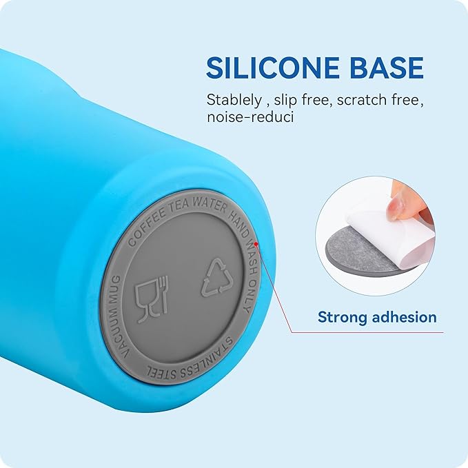Silicone Bottom Protectors for Stanley Quencher 20 oz, Stanley IceFlow 20/30 oz, Stanley Mug Non-Slip Rubber Bottom Protectors (6 Pack 2.12" 54mm Gray)