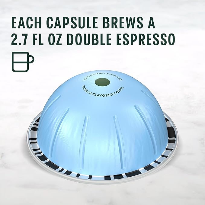 Starbucks by Nespresso Vertuo, Iced Vanilla, 32-count Coffee Pods, Brews 2.7 oz.