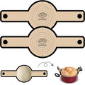 Silicone Bread Sling for Dutch Oven, Non-Stick & Easy to Clean Bread Baking Mat Set, 2 Pcs Reusable Bread Sling with Long Handle to Transfer Sourdough (Black, 2PCS Round)