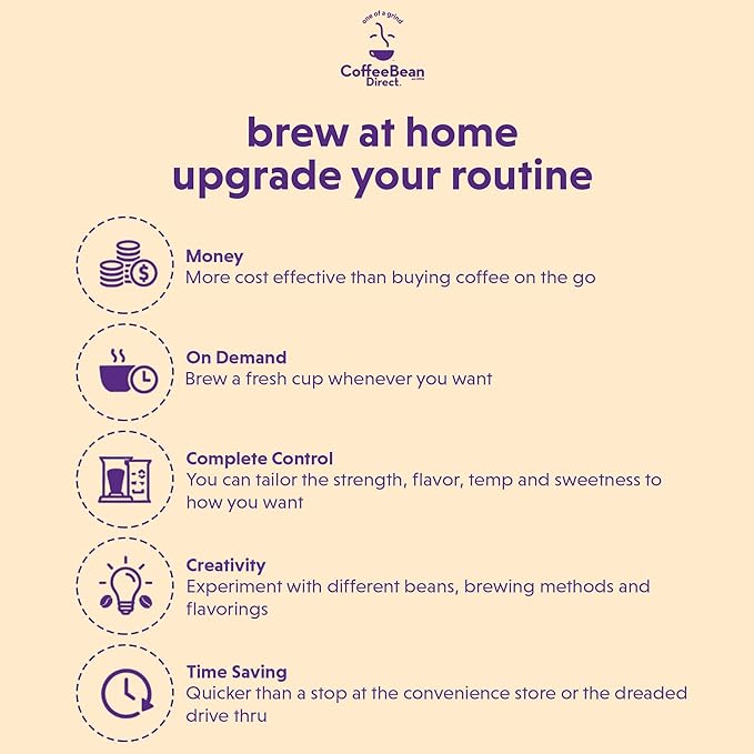 Coffee Bean Direct Decaf Seville Orange Flavored, Whole Bean Coffee, 2.5 Pound Bag