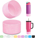 2 PCS Glitter Silicone Boot for Owala Water Bottle, Anti-Slip Protective Sleeve for FreeSip/Twist/Flip Stainless Steel Water Bottles Accessories