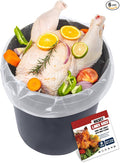 Brine Bag, 6 Pack, 4.7Mil 30"×21", Extra Large Turkey Brine Bag Food Grade for Marinating, Brining Bags for Turkey, Chicken, Beef, Pork, Ham, 5 Gallon Bucket Liner Bags Heavy Duty Leak Proof