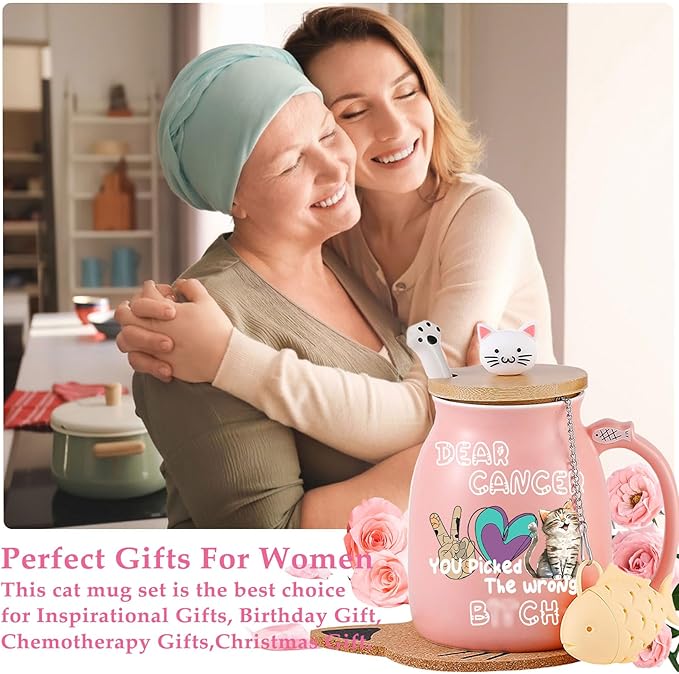 Gifts for People with Cancer Funny Mug Care Gift For Woman Get Well Gift for Women After Surgery Breast Cancers Gifts for Woman Thinking of You Presents for Womens Feel Better Present