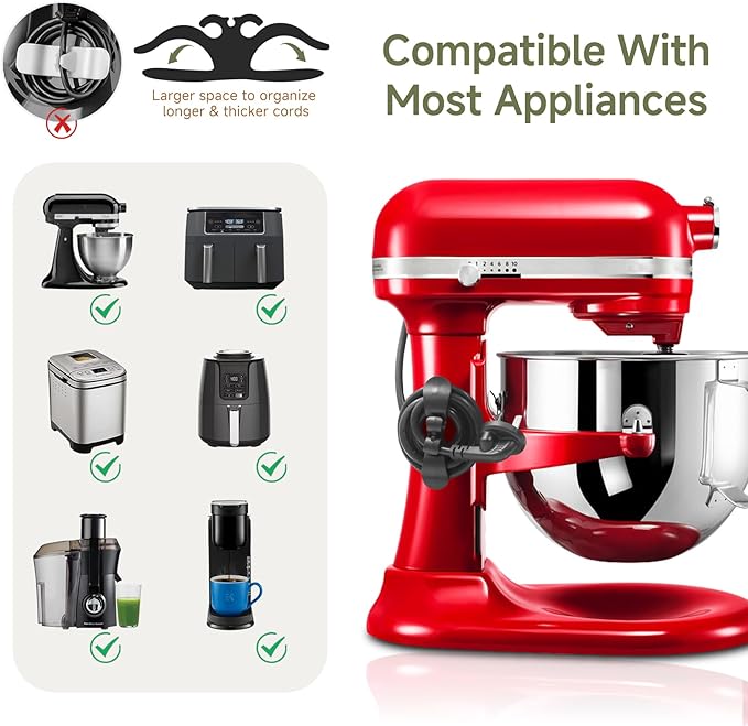 Mixer Slider for Kitchen Aid 4.5-5 Qt Tilt Head Stand Mixer, kitchen Aid Accessories and Attachments W/ 1 x Slider Board, 2 x Cord Storage, 1 x Silicone Bowl Scraper