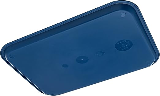 Carlisle FoodService Products CT121614 Café Standard Cafeteria / Fast Food Tray, 12" x 16", Blue