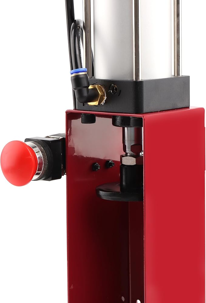 SNS Aluminum Can Crusher Heavy Duty for Recycling 12 Oz. and 16 Oz. Soda Beer Cans Both Countertop and Wall Mounted Can Smasher- Red