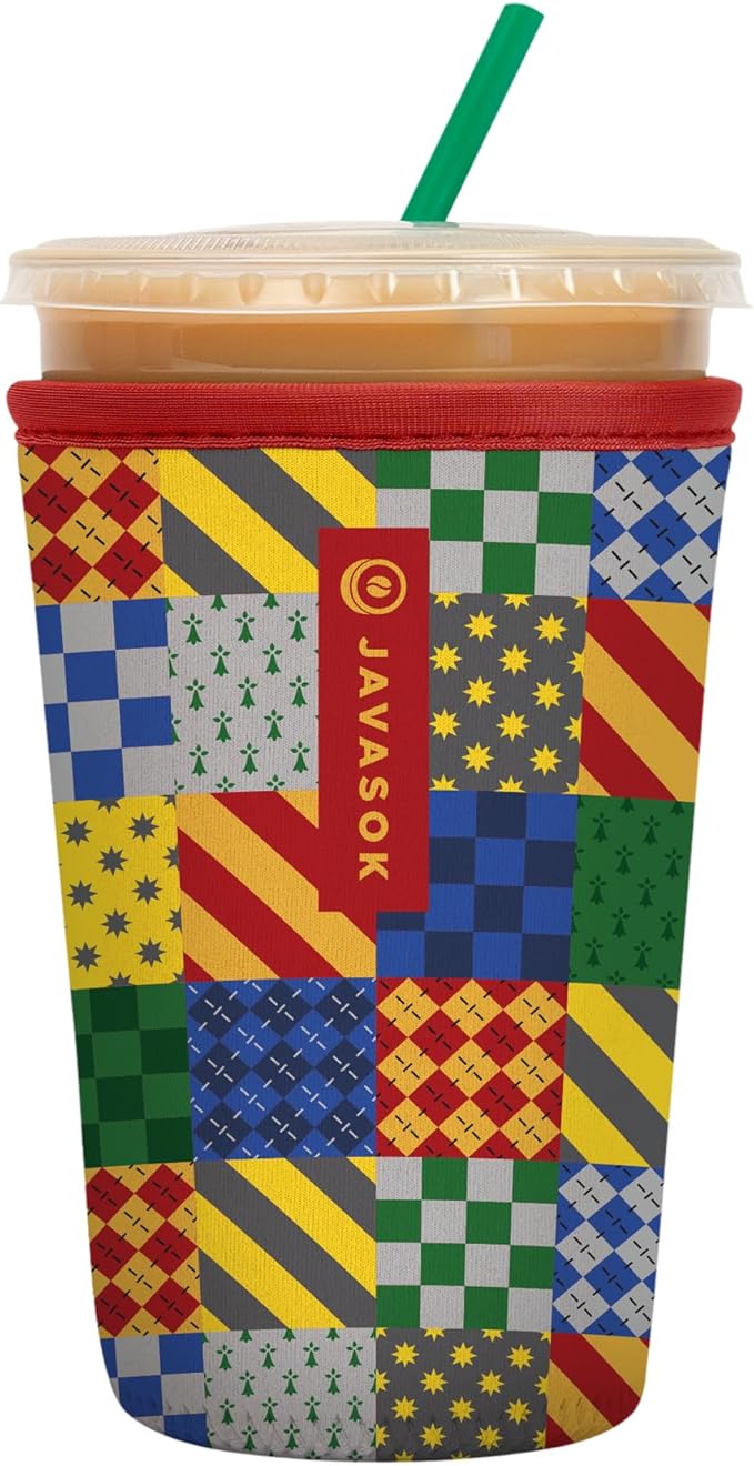 Sok It JavaSok Iced Coffee & Cold Soda Insulated Neoprene Cup Sleeve (House Rules, Medium: 22-28oz)