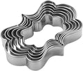 Plaque Cookie Cutters Set, Stainless Steel Sandwiches Cutters Biscuit Molds for Kids,6pcs Sturdy Cutters for Cookies,Sandwiches,Small to Large Size 1.6 to 4.2 inches