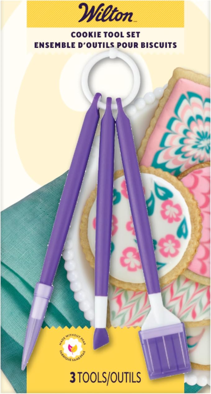 Wilton Cookie Decorating Supplies Tool Set, 3-Piece