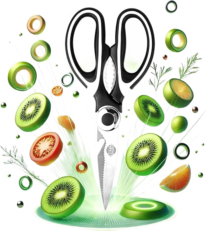 RAZIZ Kitchen Shears – Stainless Scissors, Heavy-Duty & Multiuse