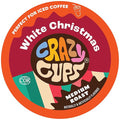 Crazy Cups Flavored Coffee for Keurig K-Cup Machines, White Christmas, Hot or Iced Drinks, 22 Single Serve, Recyclable Pods