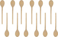 12PCS 12 Inch Long Wooden Spoons, Long Handle Wooden Cooking Mixing Oval Spoons Baking Cooking Tasting Stirring - Sauce Spoons. Made of Natural Beechwood