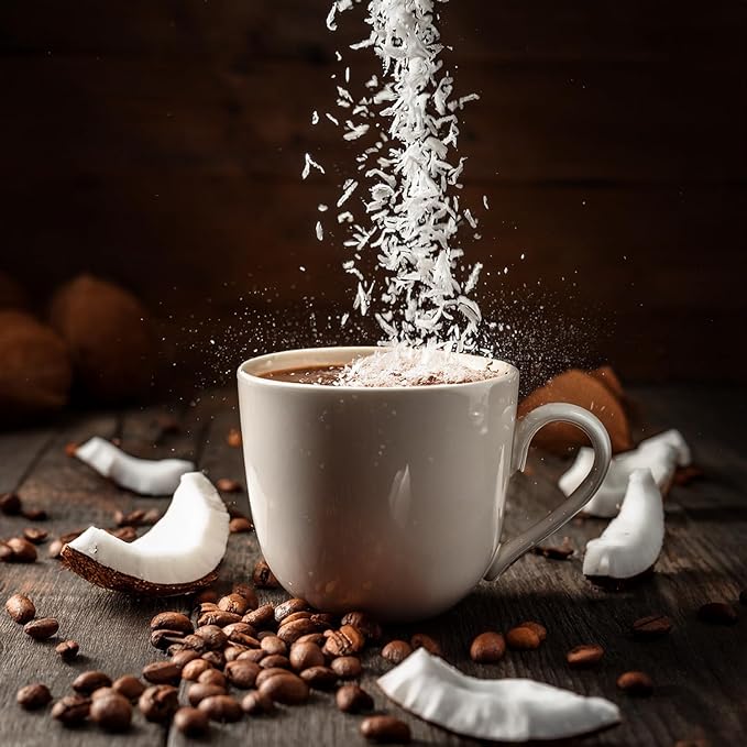 Fresh Roasted Coffee, Decaf Coconut Flavored Coffee, 2 lb (32 oz), Medium Roast, Kosher, Whole Bean