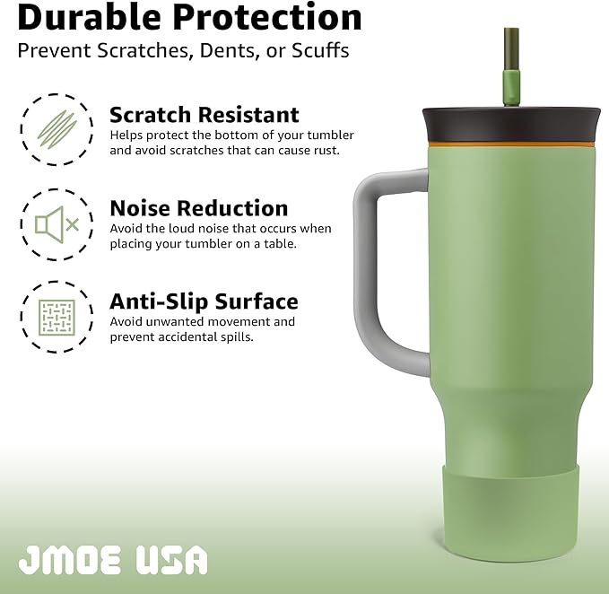 Jmoe USA Silicone Sleeve for Owala 40oz Tumbler | Fits Handle Tumbler Only | Anti-Slip Boot | Protects Against Dents & Scratches | Protector for Bottom of Cup | BPA Free (Camo Cool)