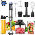 Ganiza Immersion Blender 8 in 1 Hand Blender Max 1000W Heavy Duty Motor, 16 Speed Mode Handheld Blenders Immersion Stainless Steel Sitck Blender Includes 8 Total Pieces