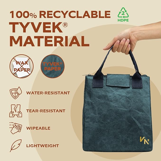 VonNova Women’s Insulated Lunch Bag with Premium 4mm Cooler Insulation, Cute Large 7L Lunch Tote for Office, Durable Small Lunch Box for Women, Stylish Lunchbox for Adults, Teens, Nurses, Teachers