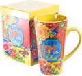 Divinity Boutique Inspirational Stoneware Mug, Live Life, Multicolor