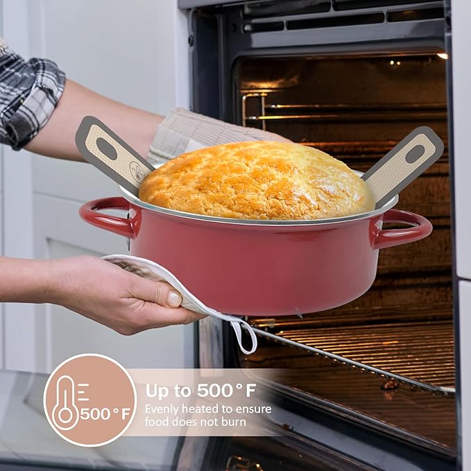 Silicone Bread Sling for Dutch Oven, 2 PCS Non-Stick & Easy Clean Reusable Silicone Bread Baking Mat with Long Handles, Easy to Transfer Sourdough Bread, Gray