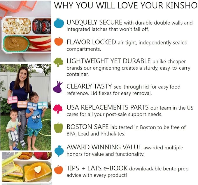 6 Compartment Lunch Boxes. Bento Box Lunchbox Containers for Kids, Boys Girls Adult. BPA-Free Microwave Safe School Bentobox Meal Planning Portion Container. Leakproof. Set of 2 Blue & Pink Kits