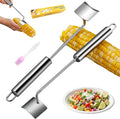 Corn peeler for corn on the cob - 2025 Heavy Duty Stainless Steel corn husker tool with Comfort Grip Handle Efficient Peeler for Fresh Corn | Home Kitchen, Restaurant & Outdoor Use(1 PCS)