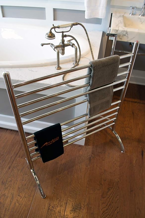 Amba SAFSP-33 Solo 33" Freestanding 10 Bar Towel Warmer in Polished