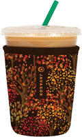 Sok It JavaSok Iced Coffee & Cold Soda Insulated Neoprene Cup Sleeve (Enchanted Autumn, Small: 16-20oz)