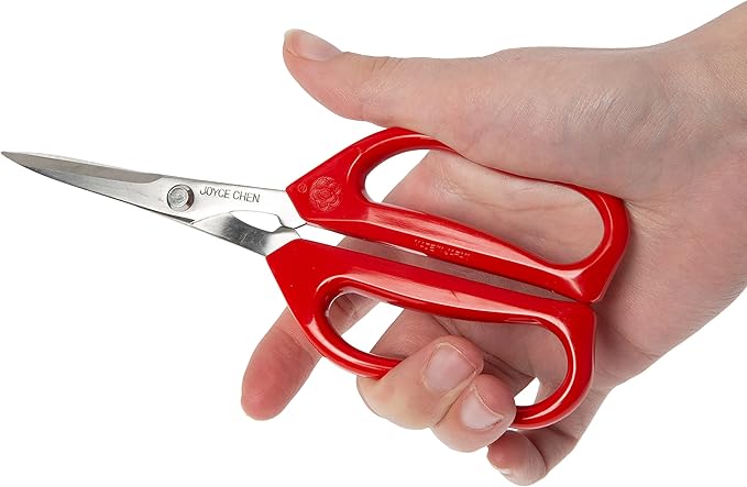 Joyce Chen Original Unlimited Kitchen Scissors All Purpose Kitchen Shears With Comfortable Handles, Red, 2 Pack