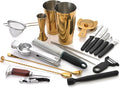 Barfly Cocktail Set, 12-Piece Deluxe, Gold