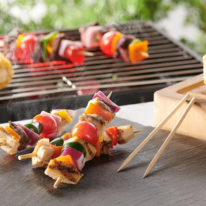 Comfy Package [Case of 5000] 6 Inch Bamboo Wooden Skewers For Grilling, Shish Kabob, Fruits, Appetizers, and Cocktails