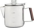 COLETTI Bozeman Percolator Coffee Pot — NO Aluminum or Plastic [6 cup]