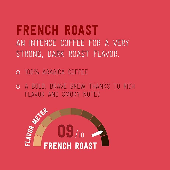 Amazon Brand - Happy Belly Dark Roast Coffee Pods, French Roast, Compatible with Keurig 2.0 K-Cup Brewers, 100 Count