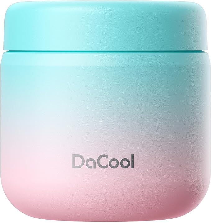 DaCool Kids Thermo for Hot Food Vacuum Stainless Steel Insulated Food Jar 13.5 OZ Kids Lunch Food Thermo Insulated Lunch Container Bento for School Office Picnic Travel Outdoors,Leakproof,BPA Free