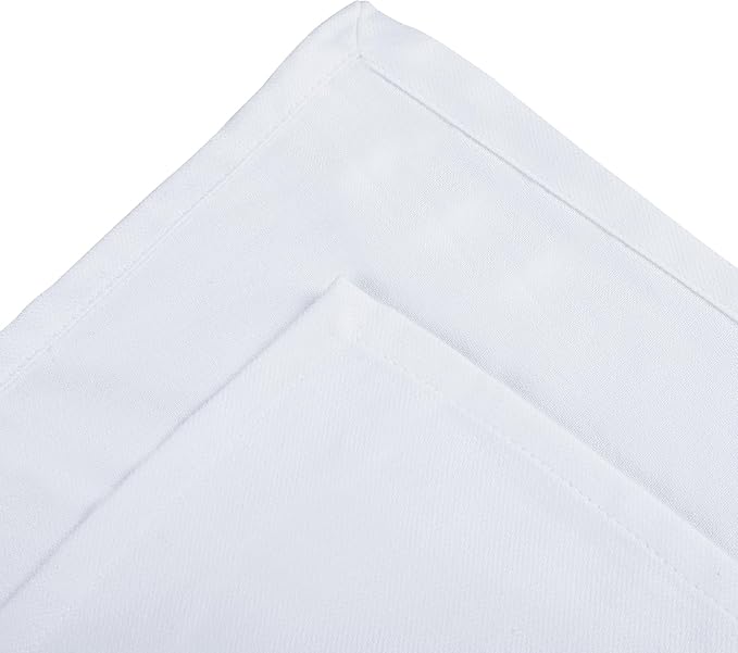Urban Villa Kitchen Towels 100% Cotton White Color Dish Towels for Kitchen Size 20x30 inches(Set of 3) Highly Absorbent Mutiuse Dish Cloths with Hanging Loop Quick Drying Soft Hand &TeaTowels