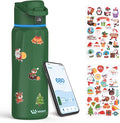 BOOST Smart Water Bottle with Reminder & Tracker, 32oz Vacuum Insulated Bottles Stainless Steel, BPA-Free, Wide Mouth, Ideal Gift for Men, Women, Christmas, Thanksgiving Day, Gym, Office, School